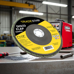 Disco Flap 180 mm G50 Fibra Conico Aço Tradestar