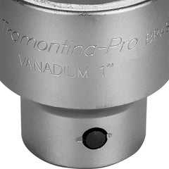 Soquete Estriado Aço Cromo Vanádio 2'' Encaixe 1'' Tramontina PRO Resistente