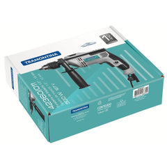 Furadeira de Impacto 500W 1/2'' 127V Tramontina com Empunhadura Auxiliar e Reversão
