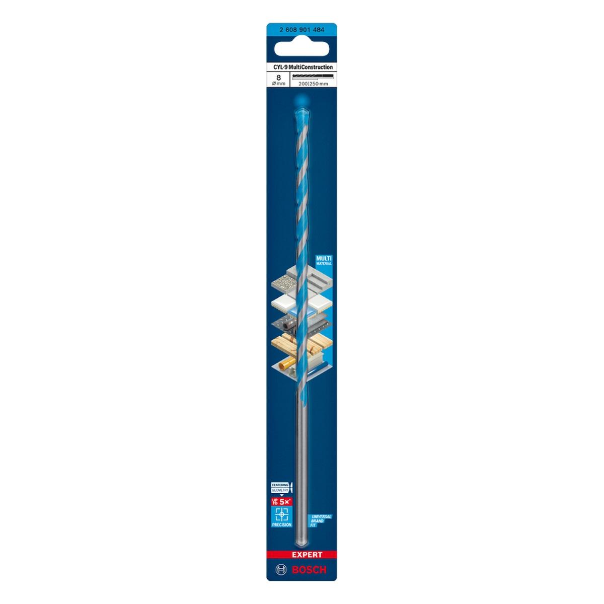Broca Bosch Expert Cyl-9 Multiconstruction Ø8 X 200 X 250 mm