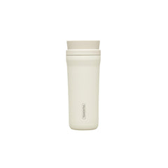 Copo Térmico Tramontina 460 ml Aço Inox Bege Bocal 360° Parede Dupla A Vácuo