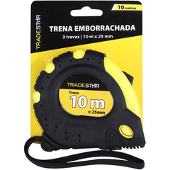 Trena Métrica 10 M X 25 mm Emborrachada Tradestar