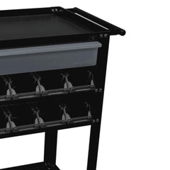 Carro para Ferramentas c/ Gavetas Plást Dark 120kg Presto