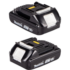 Martelete Combinado Makita 18V DHR202Y001 SDS Plus LXT 2 Baterias Carregador e Maleta