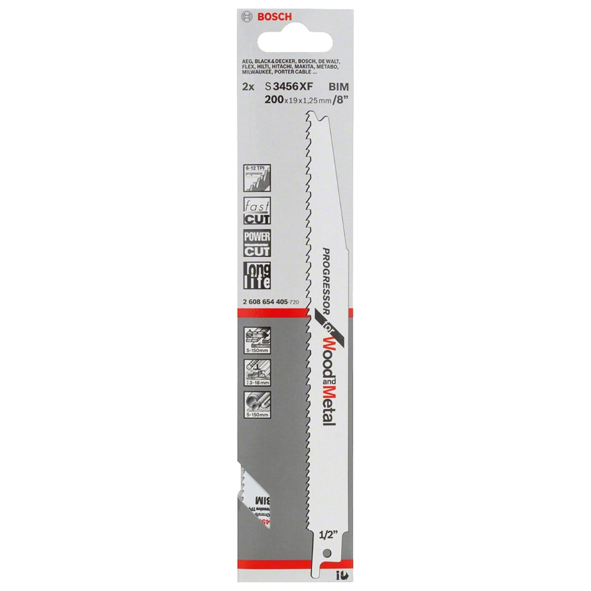 Lâmina De Serra Sabre Bosch Progressor For Wood And Metal 2U