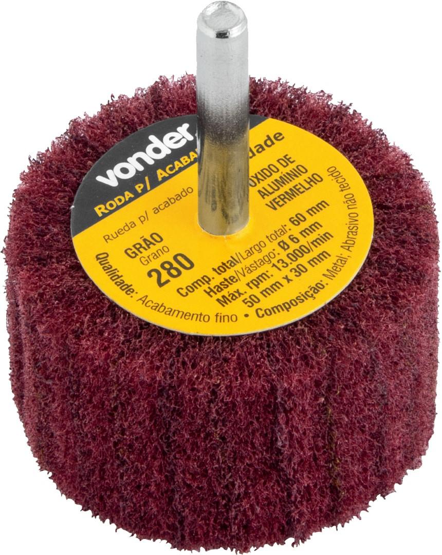 Roda com Haste para Acabamento 50x30 mm G280 Vonder