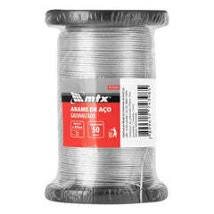 Arame de Aço Galvanizado 09mm 50m 0,230g MTX 4775255 Resistente e Versátil