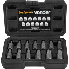 Jogo Bits Saca Parafuso 1/8''-1/2'' 13Pcs CrMo Vonder