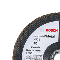Disco Flap Curvo Bosch Standard For Metal 180mm G80
