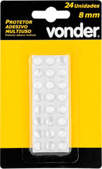 Protetor Adesivo Multiuso 8 mm com 24 peças Vonder