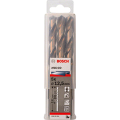 Broca Para Metal Bosch Hss-Co Aço Rápido 12,5mm 5 Peças