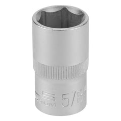 Soquete Sextavado 1/2'' 17mm CrV Longo Stels 1384955 Alta Resistência