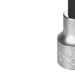 Soquete Ribe Longo 5mm 1/2'' Aço Cromo Vanádio Cromado Ponteira S2 Inox Tramontina PRO