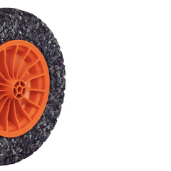 Pneu Maciço Tramontina 358mm 75mm Carrinho de Mão com Roda e Bucha Plástica Laranja