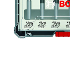 Jogo De Fresas Retas Bosch Encaixe De 6 mm 6 Peças