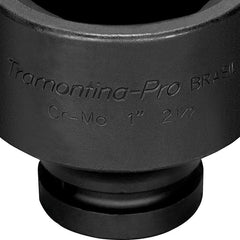 Soquete de Impacto Sextavado 2.3/16'' Encaixe 1'' Aço Cromo Molibdênio Tramontina PRO Durável