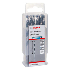 Broca Metal Bosch Aço Rápido Hss-Pointteq 5,7mm 10 Peças