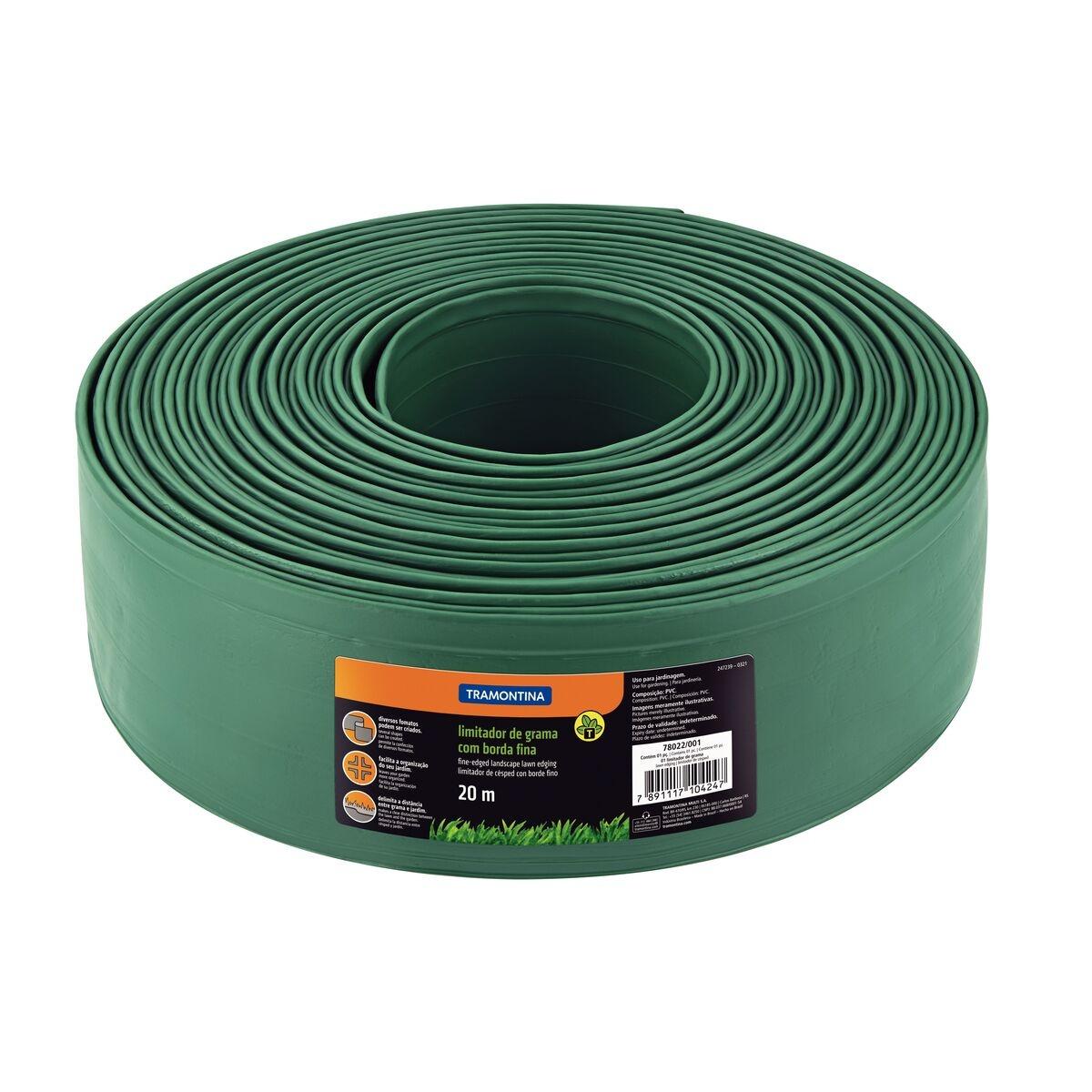 Limitador de Grama Tramontina Borda Fina 20m Delimitação Jardim Resistente