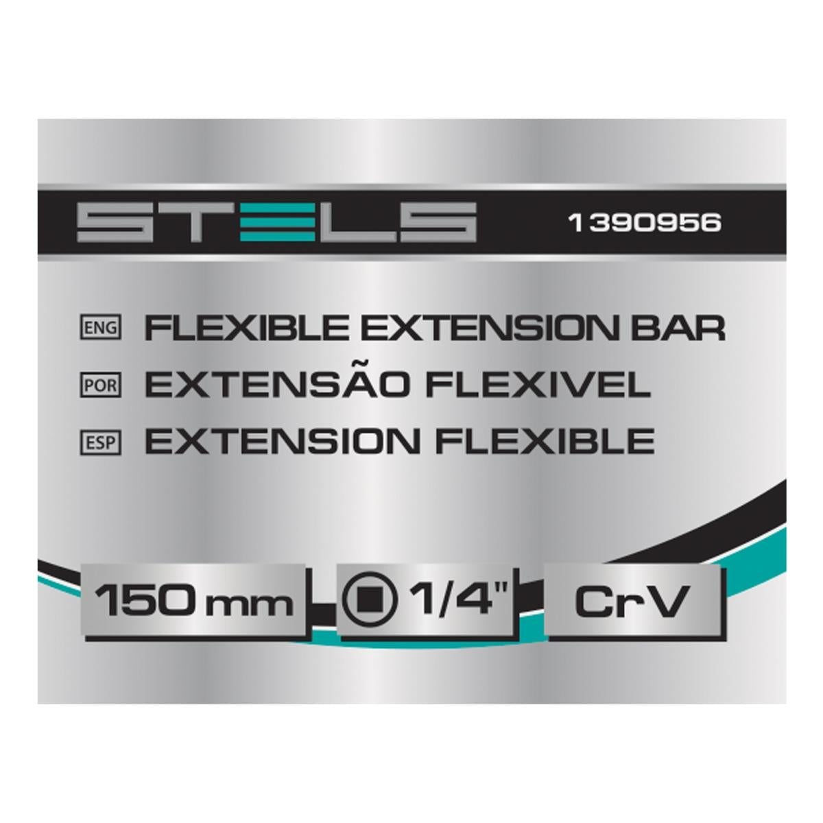 Extensão Flexível Soquetes CrV 1/4'' 150mm Stels 1390956 Flexível e Durável - Guimepa