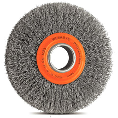 Escova Circular 6x3/4''' 0,3 mm Aço Latonado 6000 rpm Adaptadores 1/2 5/8 3/4 Tramontina PRO
