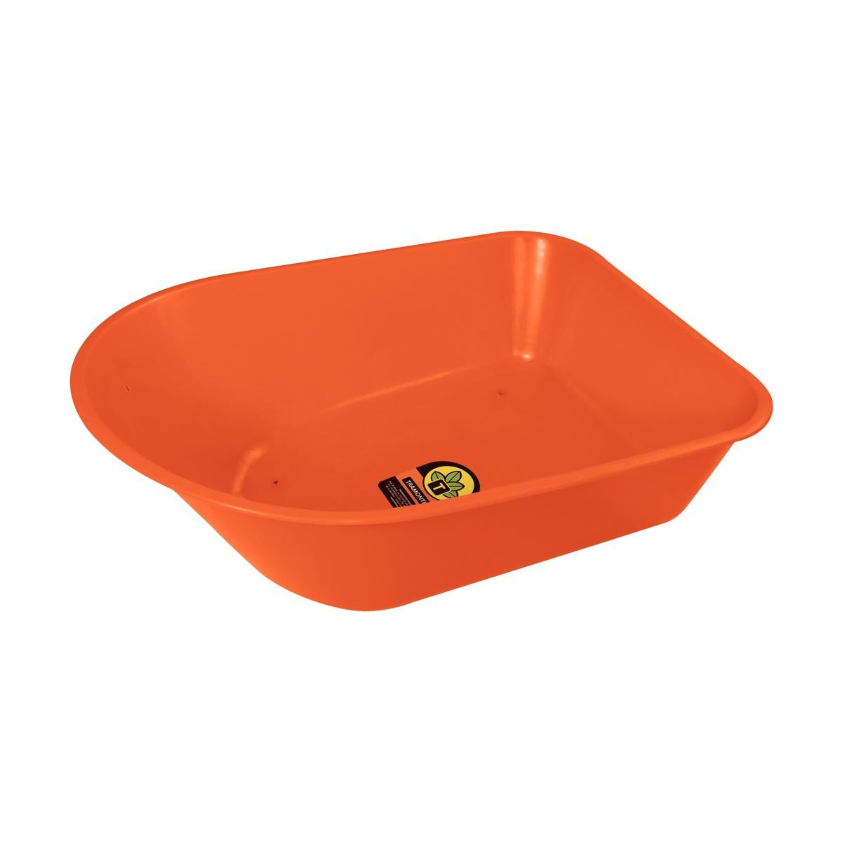 Caçamba Funda Tramontina 55L Plástico Laranja Resistente Para Carrinho De Mão