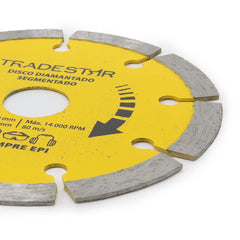 Disco Diamantado 110 mm Segmentado Pro Furo 20 mm Tradestar