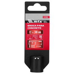 Broca Para Concreto Sds Max 12 X 340mm Liga Carboneto Tungstênio Vk8