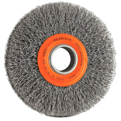 Escova Circular 6x3/4''' 0,3 mm Aço Latonado 6000 rpm Adaptadores 1/2 5/8 3/4 Tramontina PRO