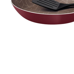 Frigideira Tramontina Paris 24 Cm 1,2 L Antiaderente Starflon Max Com Espátula De Nylon Alumínio