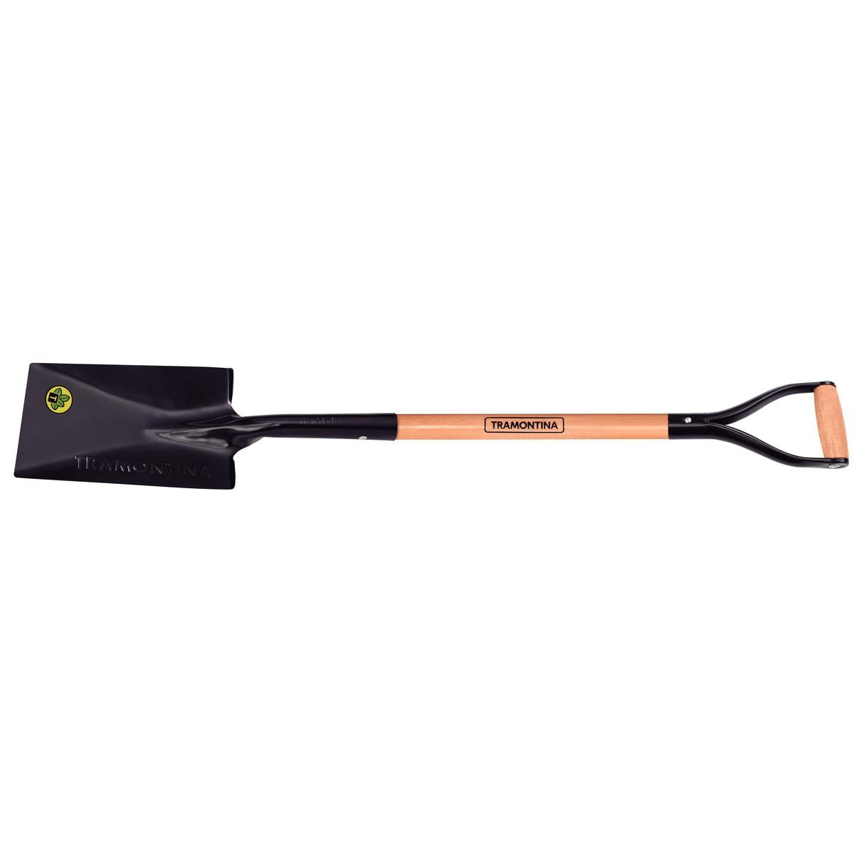 Vanga Quadrada Tramontina 424/00 Aço Cabo Madeira 74cm Empunhadura Ergonômica