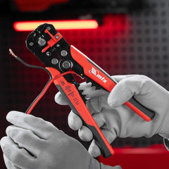 Alicate Desencapador Fios Metal Cabo Emborrachado 0.2-6mm Autoabertura MTX 177349