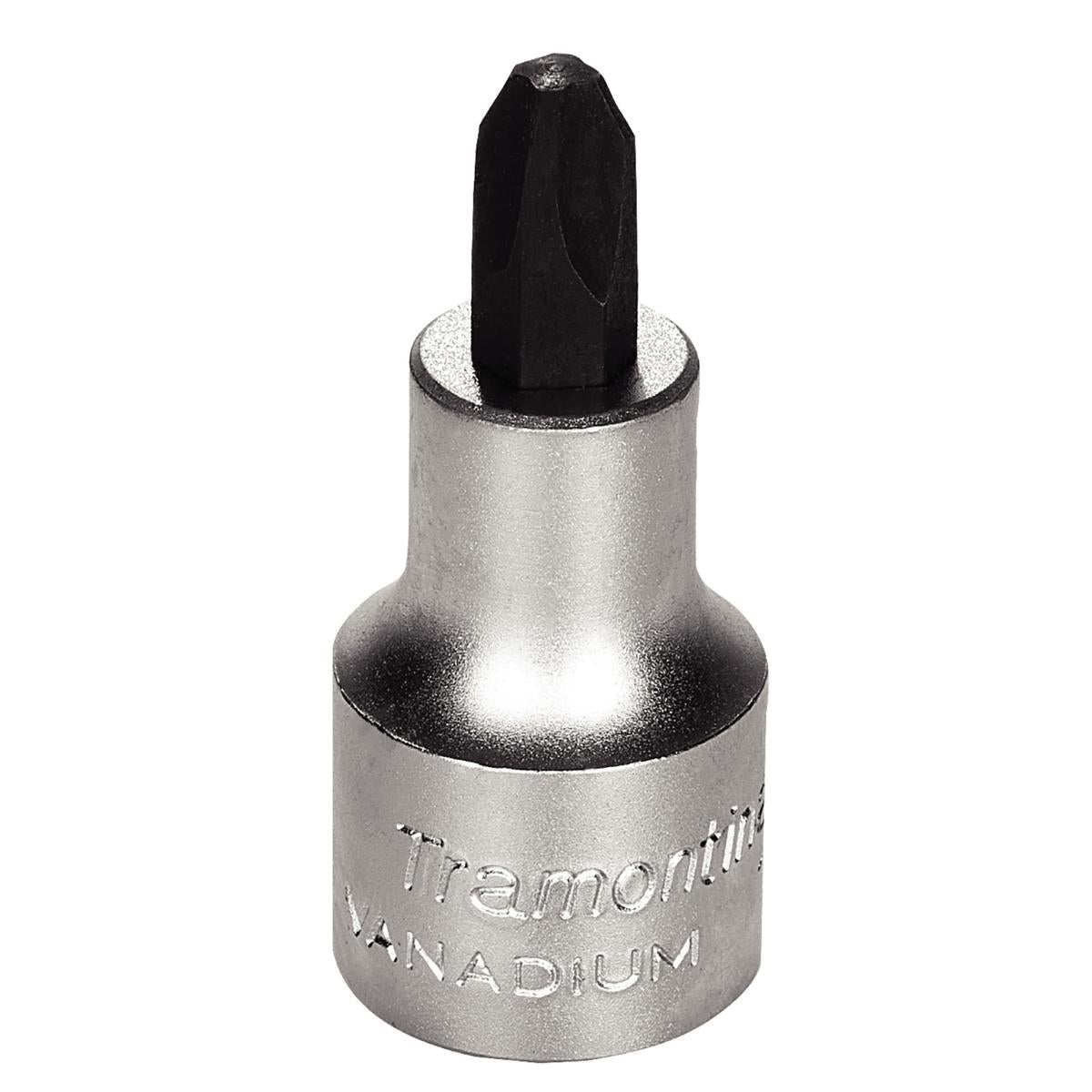 Soquete NR4 Ponta Cruzada 1/2'' Aço Cromo Vanádio Encaixe 1/2'' Cromo Tramontina PRO