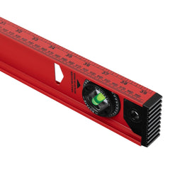 Nível Alumínio Reforçado 1000mm 3 Bolhas 40pol MTX Rail Precisão 1mm/m