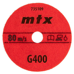 Disco Diamantado Flexível 100mm 5pc MTX Desbaste Refrigerado Grão 400