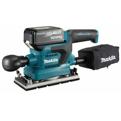 Lixadeira Orbital Sem Fio 18V Com 2 Baterias Carregador Saco Coletor Maleta Mak-Pac DBO380RTJ Makita