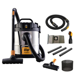 Aspirador de Pó e Água WAP GTW Inox 12 Potência de 1400W e Bocal de Sopro 127V