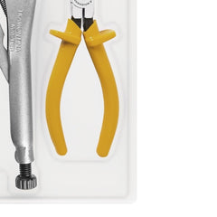 Kit 10'' Alicate Pressão 8'' Universal 6'' Bico Meia Cana 3 Peças Tramontina MASTER