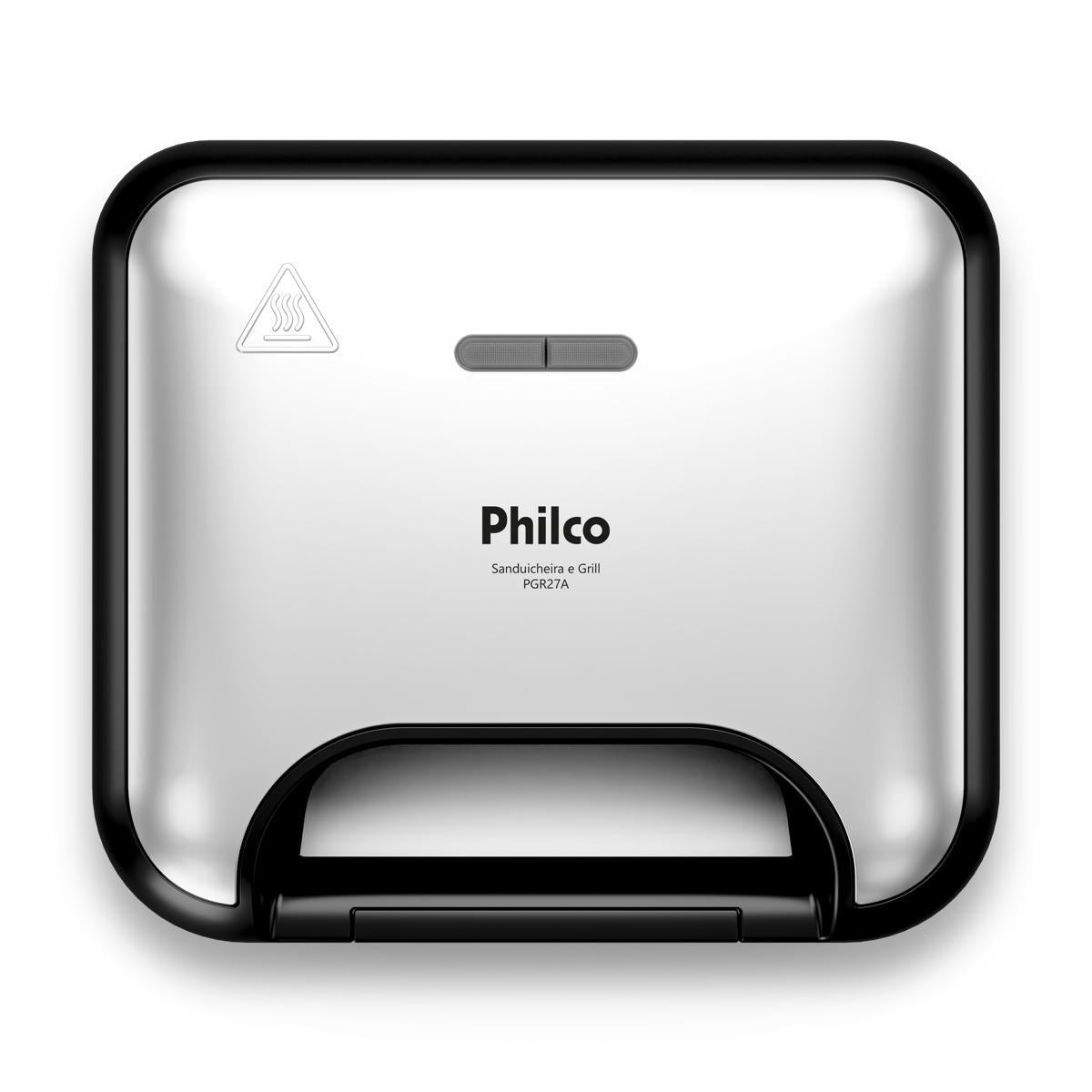 Sanduicheira e Grill Philco PGR27A Inox 2 em 1 750 Watts 220V - Guimepa