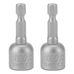 Soquete Magnético Parafusadeira 11mm x 45mm 2 Peças MTX 117379 Fixação Segura