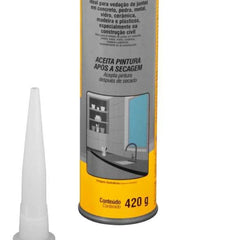 Selante Poliuretano Pu40 420G Cinza Vonder Alongamento 500% Vedação Flexível