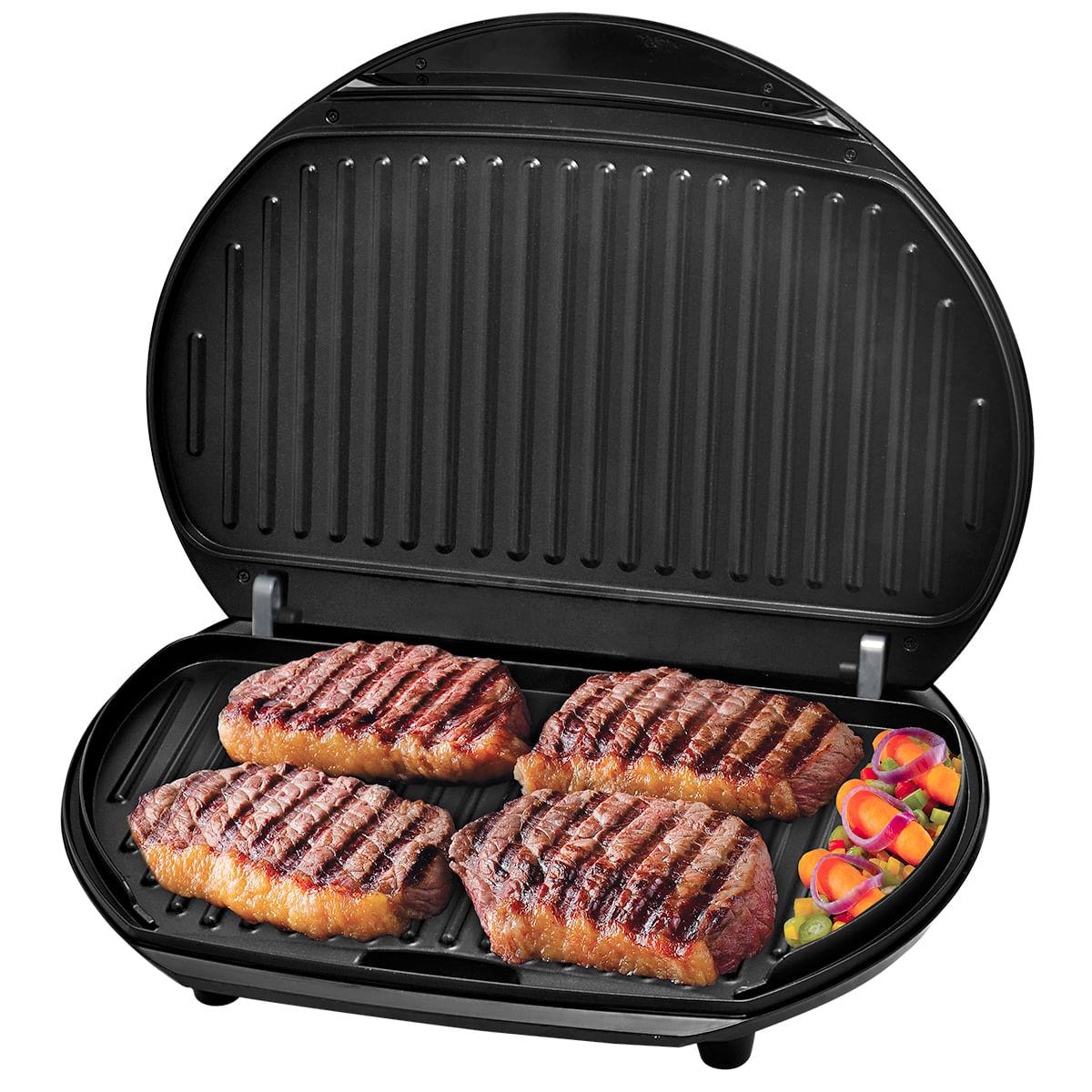 Grill e Sanduicheira Philco Jumbo Steel Inox 1500 Watts 127V - Guimepa