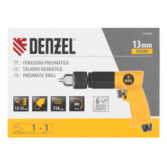 Furadeira Pneumática 13mm 500RPM 114L/min Denzel PD500