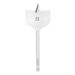 Broca Chata Para Madeira 55mm 150mm (6 Pol) Haste Sextavada Aço 45 MTX 704359 - Perfuração Precisa