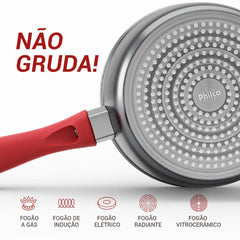 Panela Com Revestimento de Cerâmica Redstone Definitive PPH160APR Philco 1,4L Cabo Emborrachado