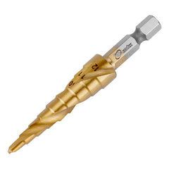 Broca Escalonada HSS 4-12mm Aço Rápido Titânio Espiral Para Aço Inox