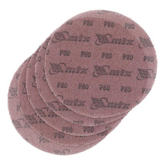 Disco de Lixa Telado com Velcro para Parede e Teto Grão 80 150mm 5 Unidades MTX 7388055