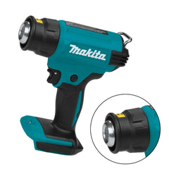 Soprador Termico Sem Fio 18V Portátil 500°C Com 1 Bateria Carregador Tubeiras Maleta DHG180RT Makita