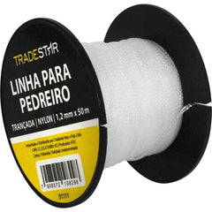 Linha Pedreiro Nylon 1,2 MM x 50 Metros Trançada Tradestar