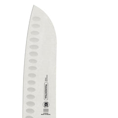 Faca Santoku Tramontina Premium 7 Polegadas Aço Inox Cabo Branco Profissional Alta Precisão