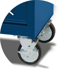 Carrinho de Ferramentas 400KG Azul 6 Gavetas com Guias Telescópicas C04-BOX-B Beta